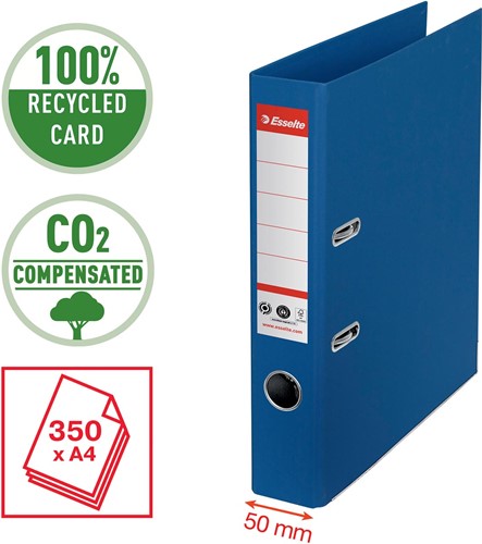 Esselte No.1 ordner, A4, rug 5 cm, blauw-2