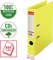 Esselte No.1 ordner, A4, rug 5 cm, geel-2