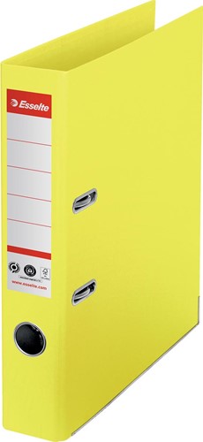Esselte No.1 ordner, A4, rug 5 cm, geel