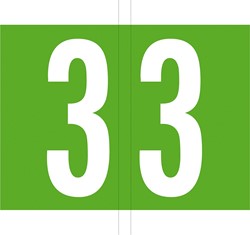 Codetab 3, rol van 500 tabs, licht groen