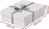 Esselte Home opberg- en geschenkdoos,  ft 26,5 x 36 x 10 cm, wit, pak van 3 stuks-2