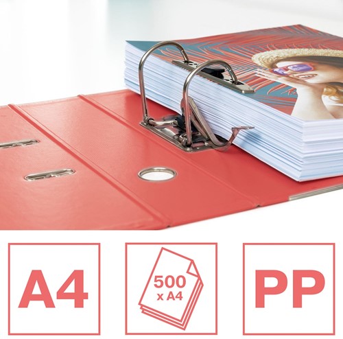 Esselte ordner Colour'Breeze No. 1 A4, uit PP, rug van 7,5 cm, koraal-2