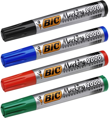 Viltstift Bic 2000 ecolutions rond large rood-2
