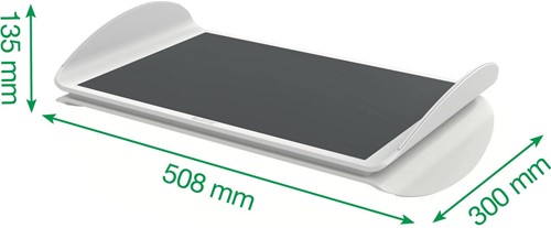 Leitz Ergo verstelbare voetensteun, grijs-2