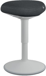 Leitz Ergo actieve Zitkruk met comfortzitting, lichtgrijs