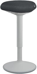 Leitz Ergo actieve Zit/Sta kruk met comfortzitting, lichtgrijs