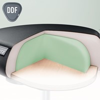 Leitz Ergo actieve Zitkruk met comfortzitting, met wieltjes, zwart-2