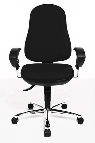 Topstar bureaustoel Support SY, zwart, basis uit chroom-2