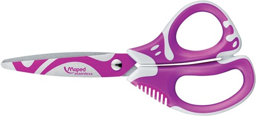 Maped schaar Zenoa fit, 13 cm, asymmetrische ogen, op blister-3