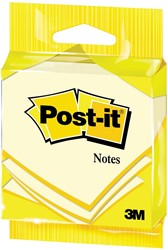 Post-it Notes, 100 vel, ft 76 x 76 mm, geel, op blister