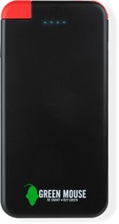 Greenmouse powerbank, 5.000 mAh, zwart