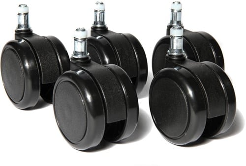 Topstar wielen voor tapijt, diameter 65 mm, pak van 5 stuks