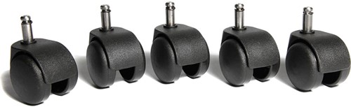 Topstar wielen voor tapijt, diameter 50 mm, pak van 5 stuks