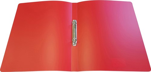 Alpha ringmap, voor ft A4, uit PP, 2 ringen van 16 mm, rood-2