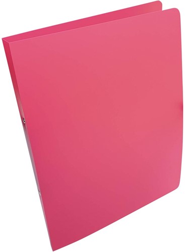 Alpha ringmap, voor ft A4, uit PP, 2 ringen van 16 mm, roze