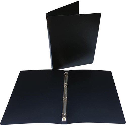 Alpha ringmap, voor ft A4, uit PP, 4 ringen van 16 mm, zwart-2