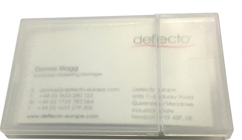 Deflecto visitekaarthouder transparant-2