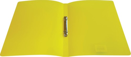 Alpha ringmap, voor ft A4, uit PP, 2 ringen van 16 mm, transparant geel-2