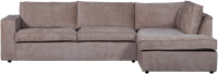 Hajo Hoekbank Rechts Chenille Taupe-2