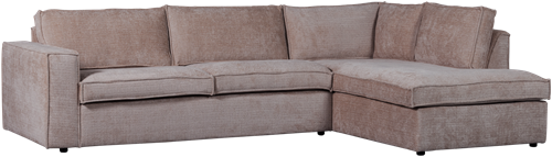 Hajo Hoekbank Rechts Chenille Taupe-3