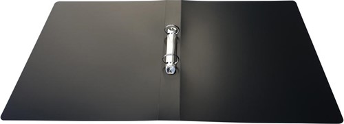 Alpha ringmap, voor ft A4, uit PP, 2 ringen van 25 mm, zwart-3
