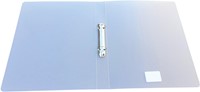 Alpha ringmap, voor ft A4, uit PP, 2 ringen van 25 mm, transparant wit-2