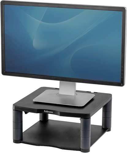 Fellowes beeldschermhouder in de hoogte verstelbaar (min. 64 mm tot 165 mm) met basis uit plastic