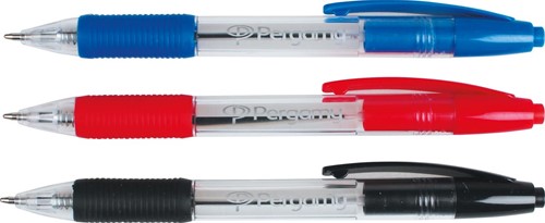 Pergamy balpen Retract, medium punt, blauw-3