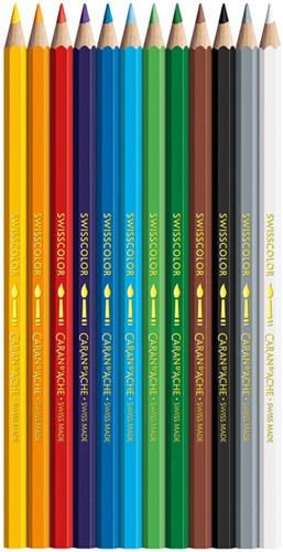 Kleurpotloden Caran D'ache aquarel doos à 12 stuks-2
