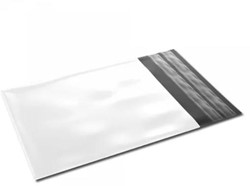 Verzendenvelop ft 350 x 450 + 70 mm, met retoursluiting, 55 micron, doos van 500 stuks