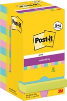 Post-It Super Sticky Notes Cosmic, 90 vel, ft 76 x 76 mm, 8 + 4 GRATIS