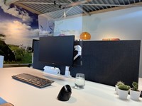 Hygiënescherm VESA Acryl voor 1 monitor maat M