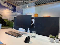 Hygiënescherm VESA Acryl voor 1 monitor maat M