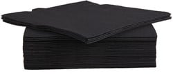 Cosy & Trendy servet, 38 x 38 cm, zwart, 40 stuks