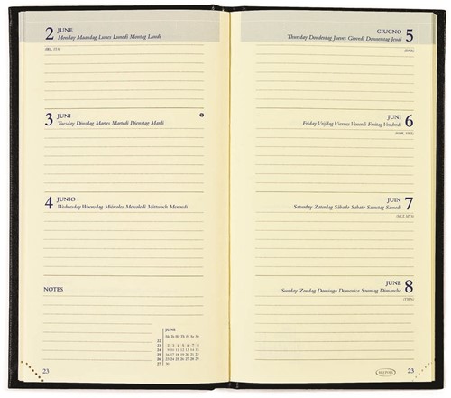 Brepols Interplan Lima 6-talig, zwart, 2026-3