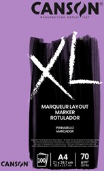 Markerpapier Canson XL Marker 100vel 70gr A4 extra wit
