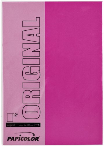 Kopieerpapier Papicolor A4 200gr 6 vel felroze-2