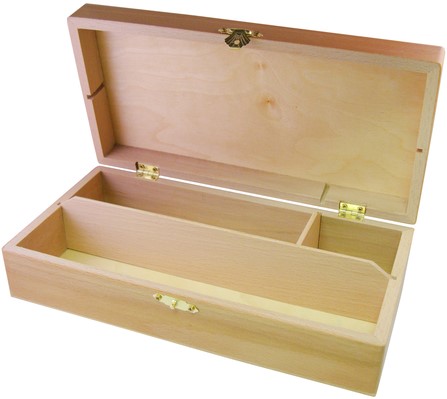 Tekendoos 25x12.5x6.5cm 3 vakken beukenhout-2