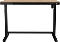 Elektrisch verstelbare zit sta werkplek eiken zwart Euroseats-3