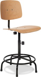 Werkstoel Padar houten rug en zitting