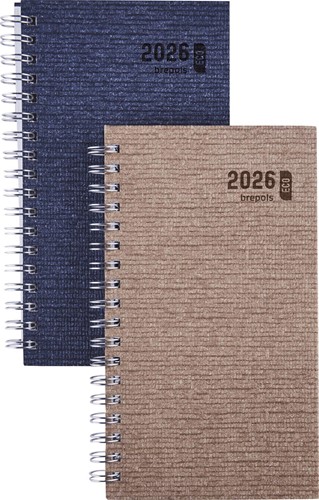 Brepols agenda Ecorama, Kazar, assorti, 2026, spiraalgebonden