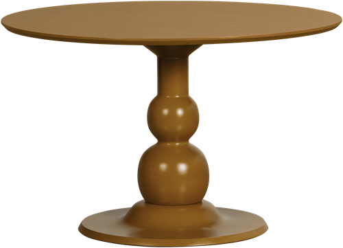 Blanco Eettafel O120Cm Mango Hout Honinggeel