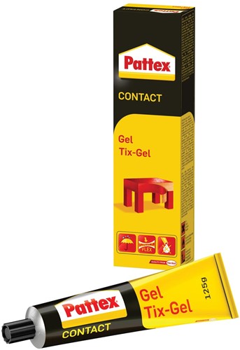 Pattex contactlijm Tix-Gel, tube van 125 g, op blister