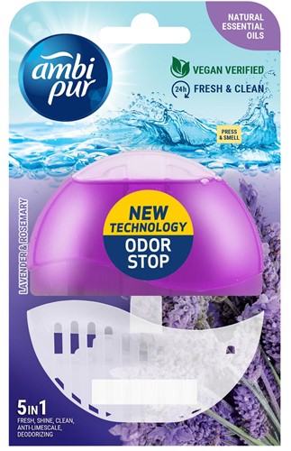 Ambi Pur toiletblokje 5 in 1, lavendel en rozemarijn