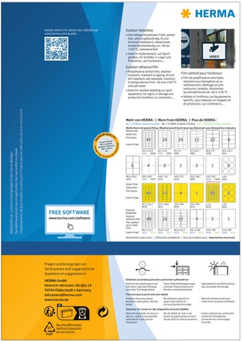 Etiket HERMA 9543 210x297mm weerbestendig wit 40stuks-2