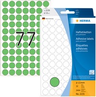 Etiket HERMA 2235 rond 13mm groen 2464stuks-1