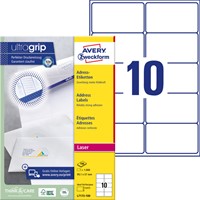 Etiket Avery L7173-100 99.1x57mm wit 1000 stuks-2