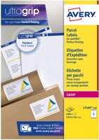 Etiket Avery L7169-250 99.1x139mm wit 1000 etiketten