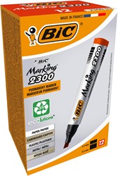 Bic permanent marker Marking 2300 ECOlutions, rood, doos van 12 stuks