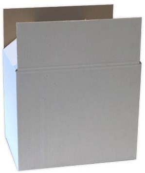 Verzenddoos, enkele golf, wit, ft 430 x 320 x 90 cm-2